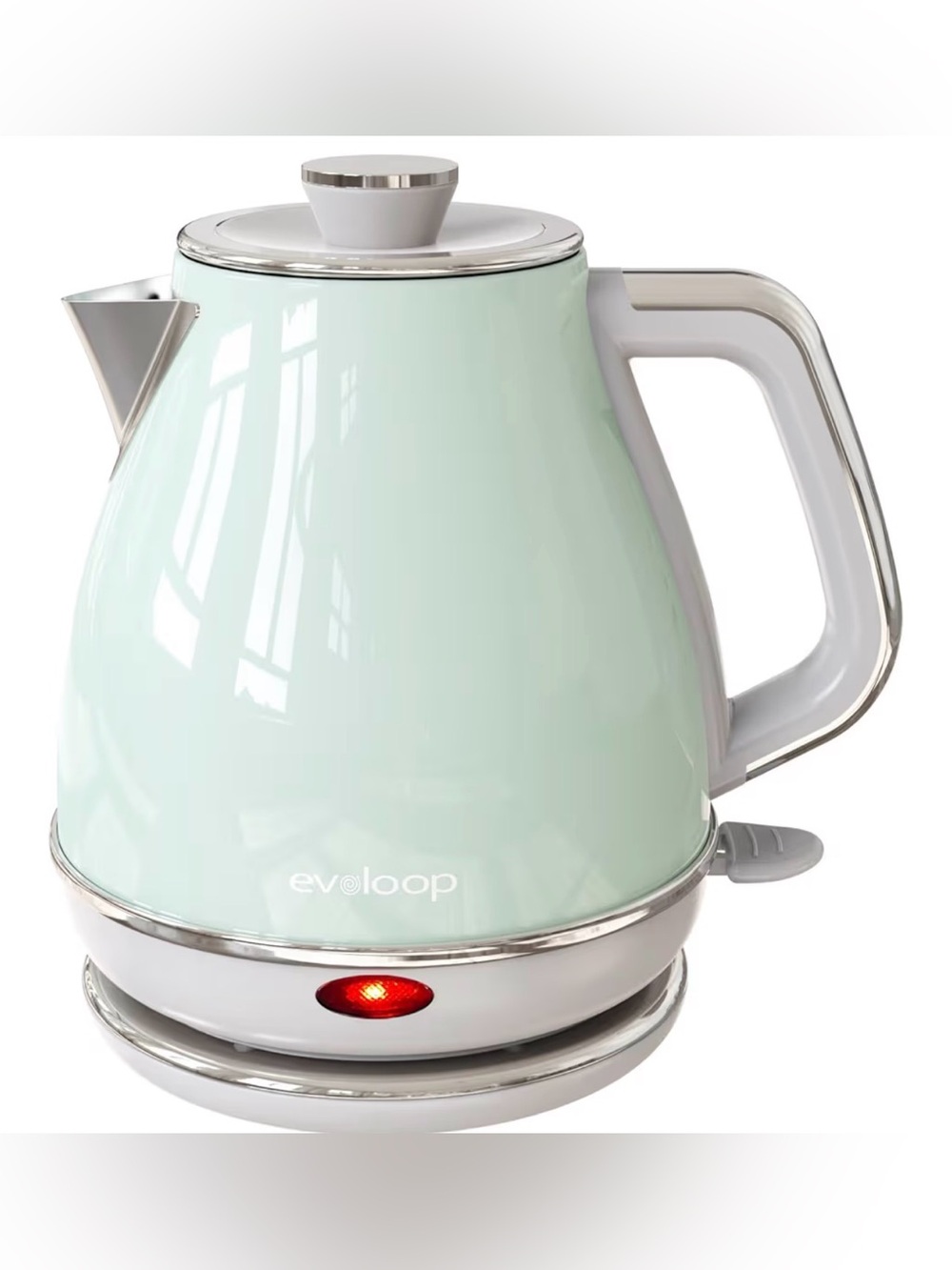 Electric Tea Kettle, 1500W /1.0L Hot Water Boiler Heater Pot, Retro Small